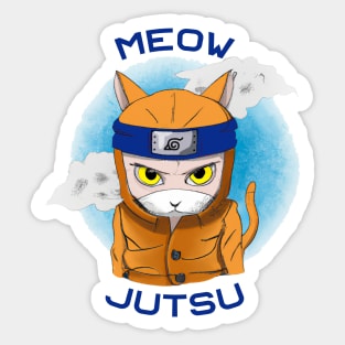 Shinobi Cat Meow Jutsu Sticker